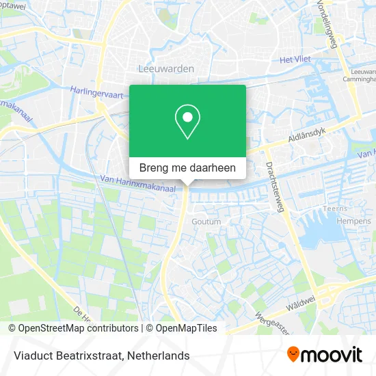 Viaduct Beatrixstraat kaart