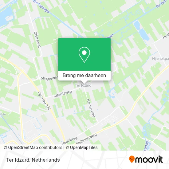 Ter Idzard kaart