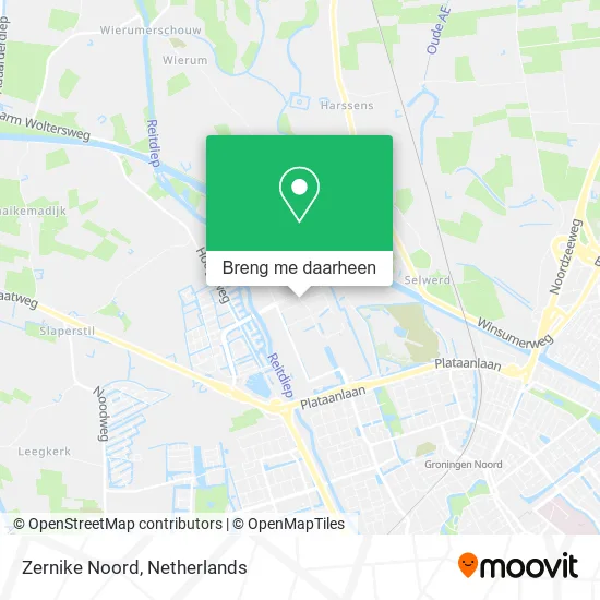Zernike Noord kaart