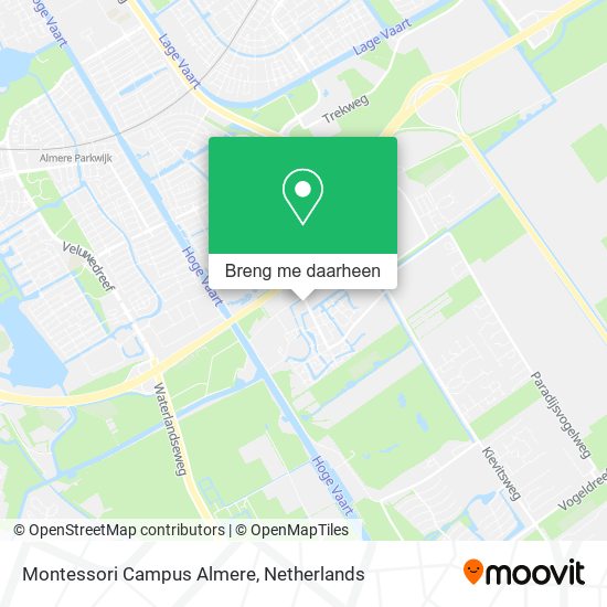 Montessori Campus Almere kaart