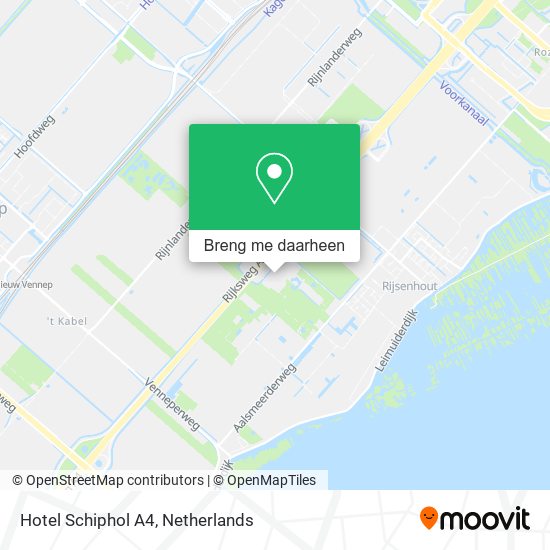 Hotel Schiphol A4 kaart
