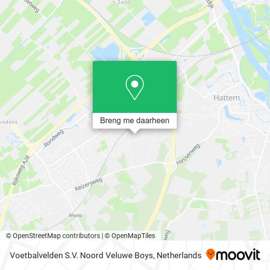 Voetbalvelden S.V. Noord Veluwe Boys kaart