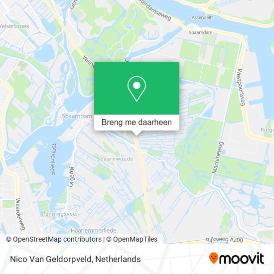 Nico Van Geldorpveld kaart
