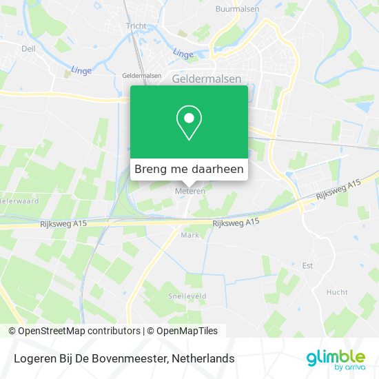 Logeren Bij De Bovenmeester kaart