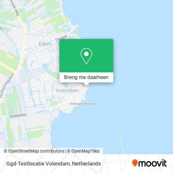 Ggd-Testlocatie Volendam kaart