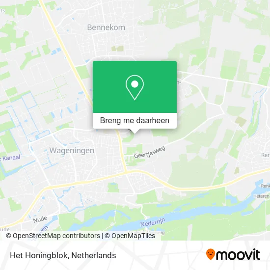 Het Honingblok kaart