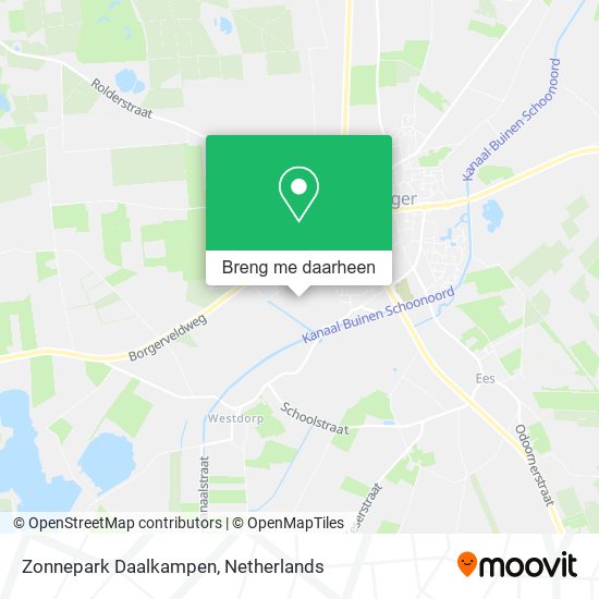 Zonnepark Daalkampen kaart