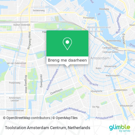 Toolstation Amsterdam Centrum kaart