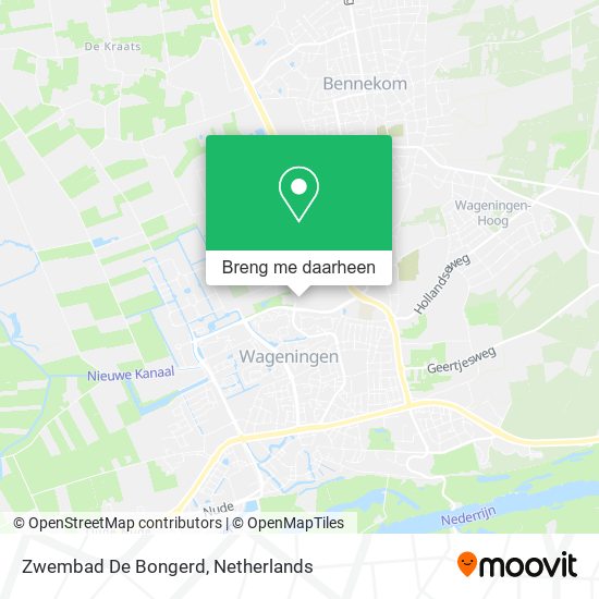 Zwembad De Bongerd kaart