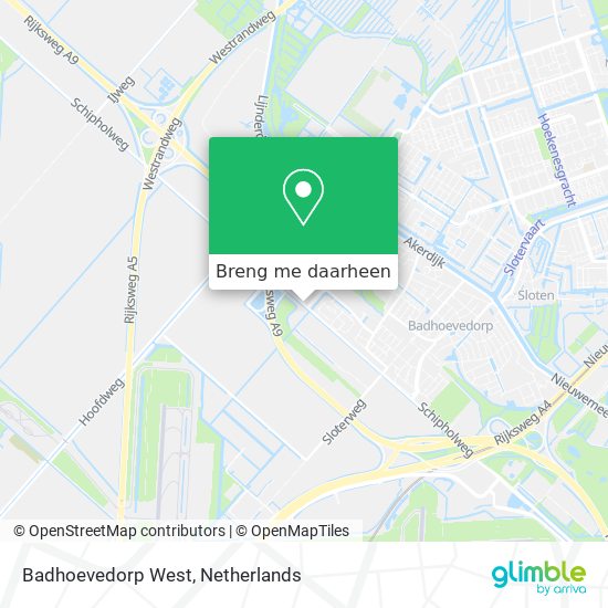 Badhoevedorp West kaart