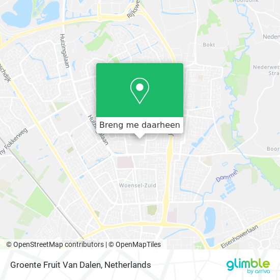 Groente Fruit Van Dalen kaart