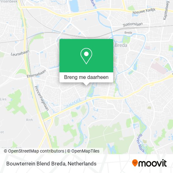 Bouwterrein Blend Breda kaart