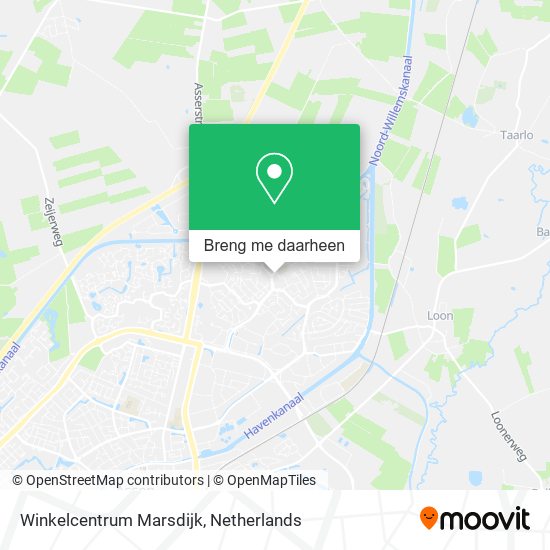 Winkelcentrum Marsdijk kaart