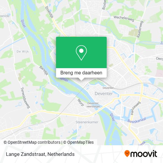 Lange Zandstraat kaart