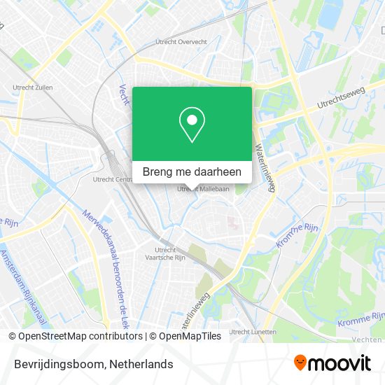 Bevrijdingsboom kaart