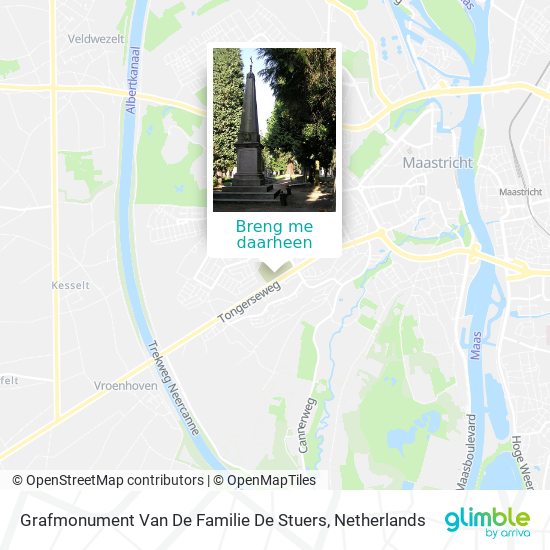 Grafmonument Van De Familie De Stuers kaart