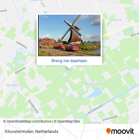 Kloostermolen kaart