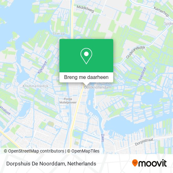 Dorpshuis De Noorddam kaart
