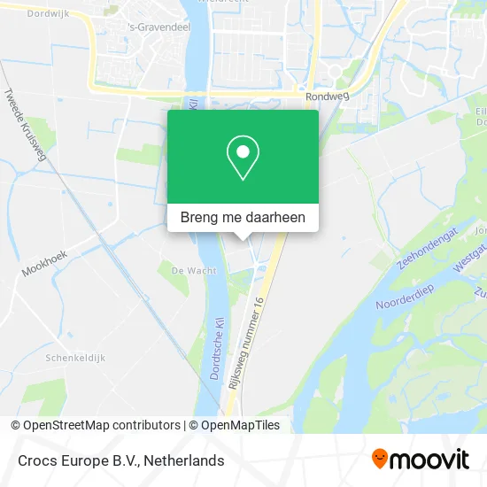 Crocs Europe B.V. kaart