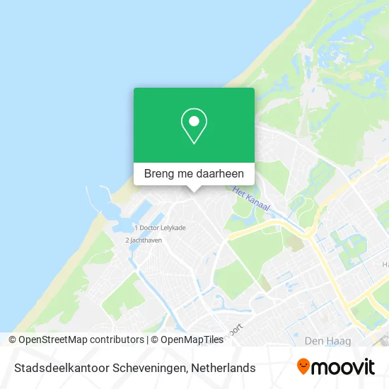 Stadsdeelkantoor Scheveningen kaart