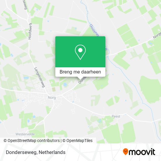 Donderseweg kaart