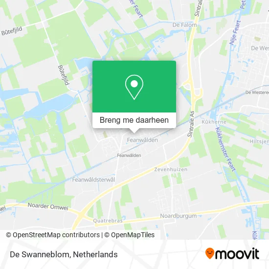 De Swanneblom kaart