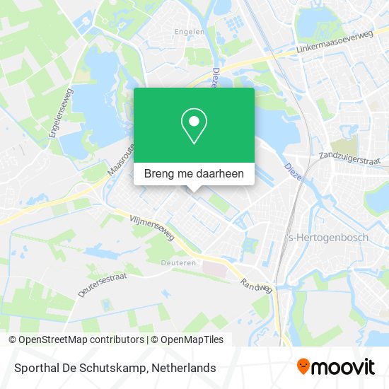 Sporthal De Schutskamp kaart