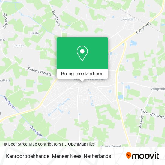 Kantoorboekhandel Meneer Kees kaart