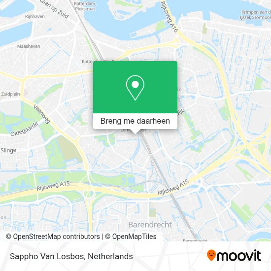 Sappho Van Losbos kaart