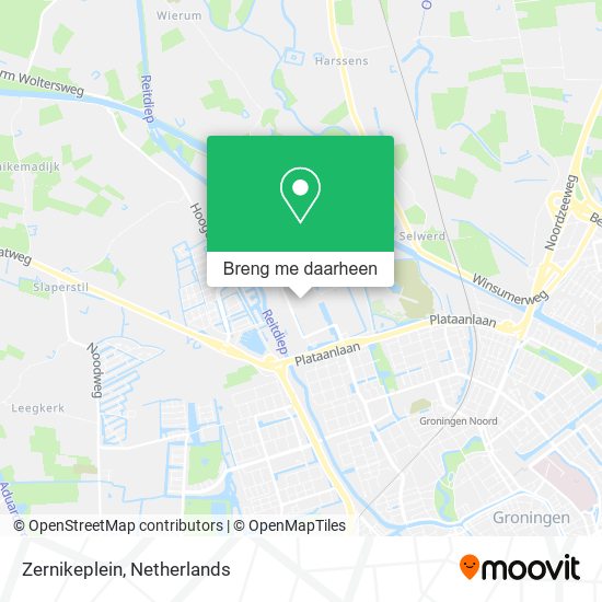 Zernikeplein kaart