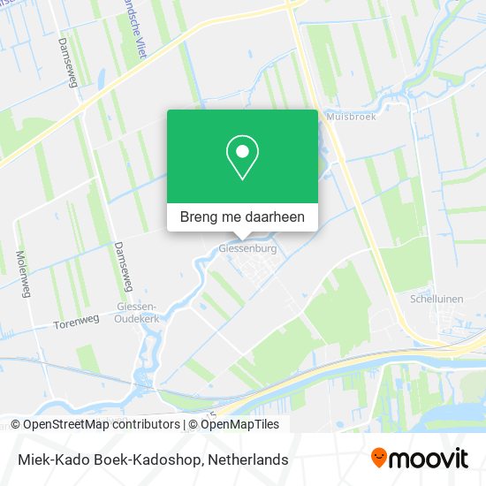 Miek-Kado Boek-Kadoshop kaart