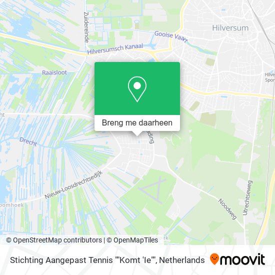 Stichting Aangepast Tennis ""Komt 'Ie"" kaart