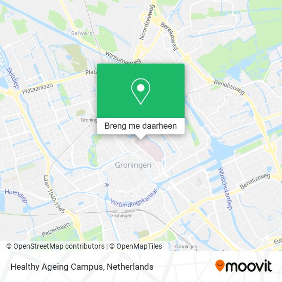 Healthy Ageing Campus kaart