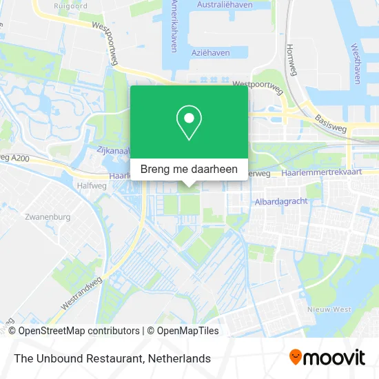 The Unbound Restaurant kaart