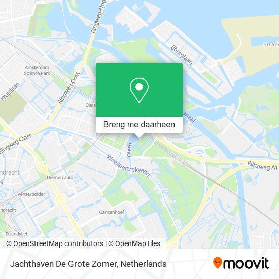 Jachthaven De Grote Zomer kaart