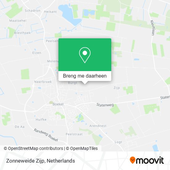 Zonneweide Zijp kaart