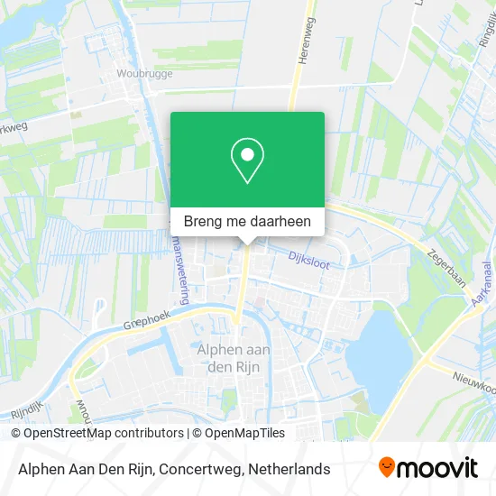 Alphen Aan Den Rijn, Concertweg kaart
