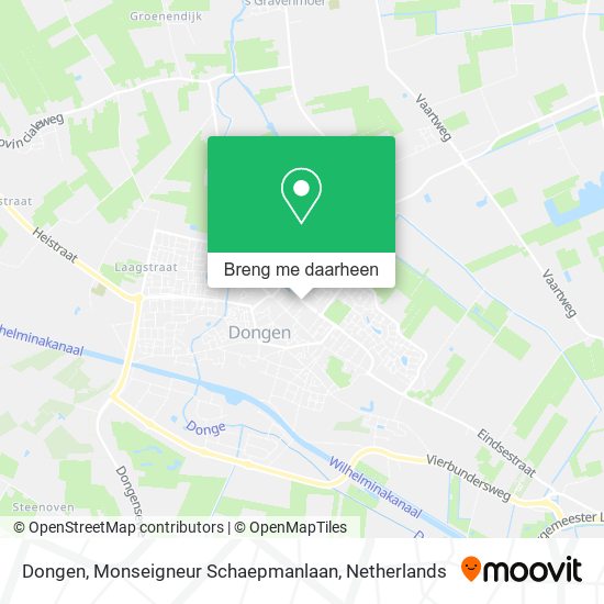 Dongen, Monseigneur Schaepmanlaan kaart
