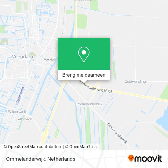 Ommelanderwijk kaart
