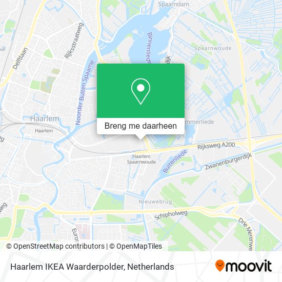Haarlem IKEA Waarderpolder kaart