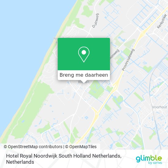 Hotel Royal Noordwijk South Holland Netherlands kaart