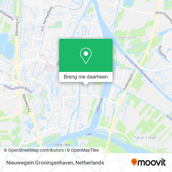 Nieuwegein Groningenhaven kaart