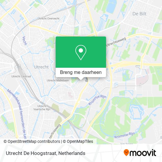 Utrecht De Hoogstraat kaart