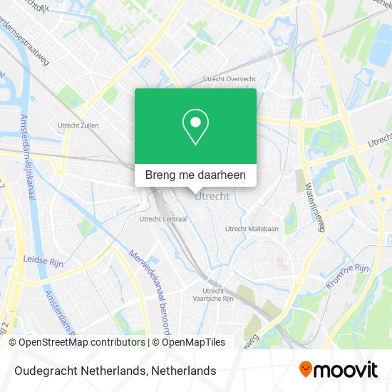Oudegracht Netherlands kaart
