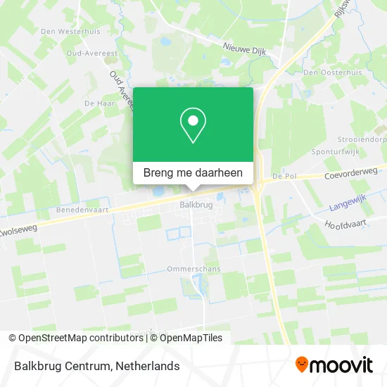 Balkbrug Centrum kaart