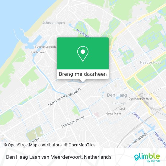 Den Haag Laan van Meerdervoort kaart