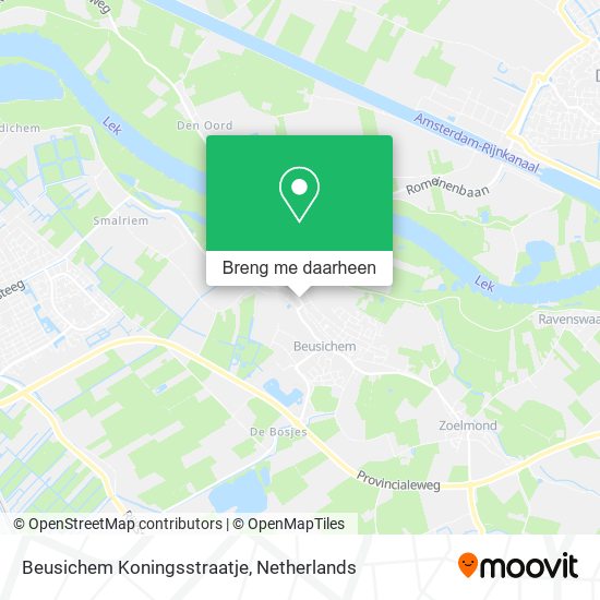 Beusichem Koningsstraatje kaart