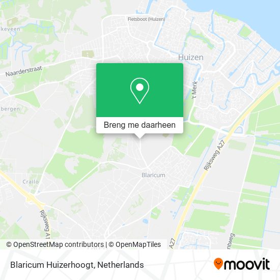 Blaricum Huizerhoogt kaart