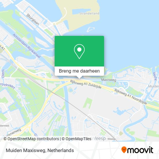 Muiden Maxisweg kaart