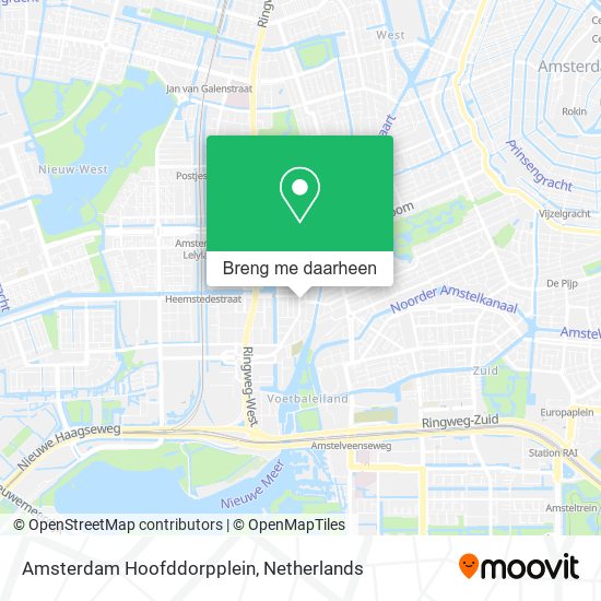 Amsterdam Hoofddorpplein kaart